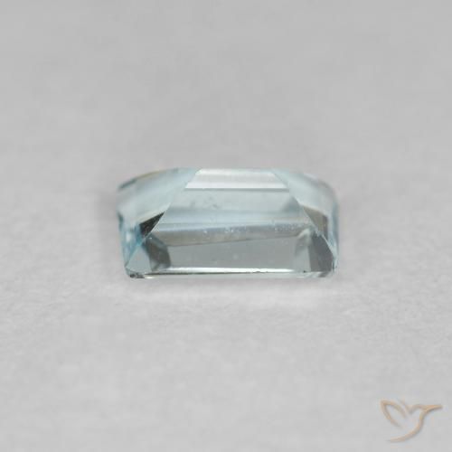 Bleu vert Bleu aquatique léger naturelle Baquette, 0.33 ct, VVS-VS