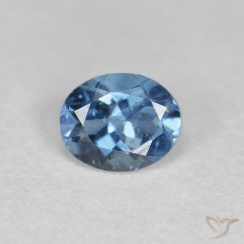 0.31ct Naturel Bleu foncé Bleu vert, ovale, VS