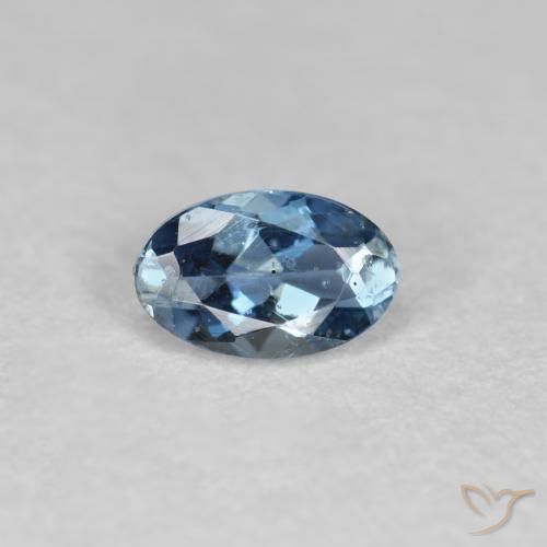 0.25ct Naturel Bleu foncé Bleu vert, ovale, VS
