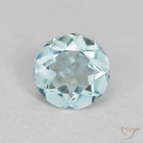0.22ct Naturel Bleu clair Bleu vert, Tour, VVS-VS