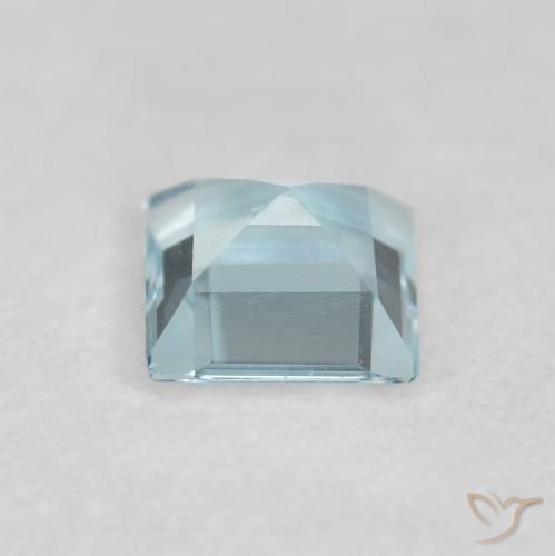 Bleu vert Bleu clair naturelle Carré, 0.22 ct, VVS