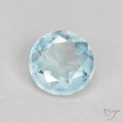 0.26ct Naturel Bleu bébé Bleu vert, Tour, VVS