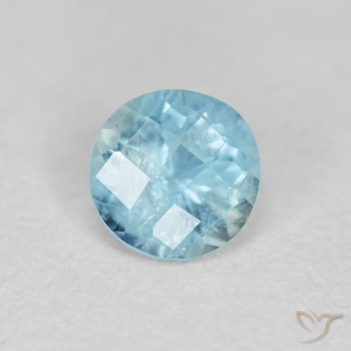 0.34ct Naturel Bleu moyen Bleu vert, Tour, VS-SI