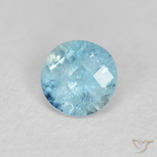 Bleu vert Bleu moyen naturelle Tour, 0.34 ct, VS-SI