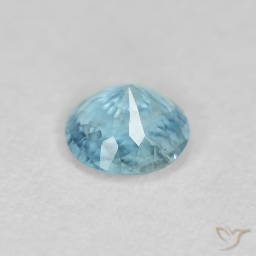 Bleu vert Bleu moyen naturelle Tour, 0.34 ct, VS-SI