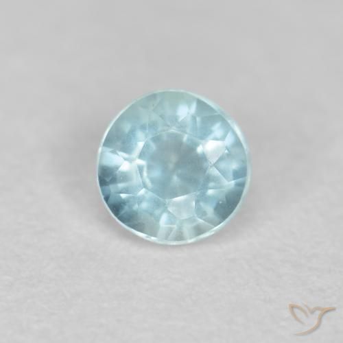 0.18ct Naturel Bleu clair Bleu vert, Tour, VS-SI