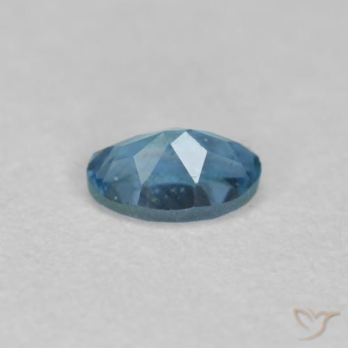 Bleu vert Bleu naturelle Coupe ovale, 0.26 ct, VS-SI