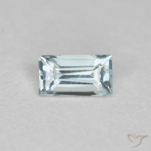 0.29ct Naturel Bleu verdâtre léger Bleu vert, Baquette, VS-SI