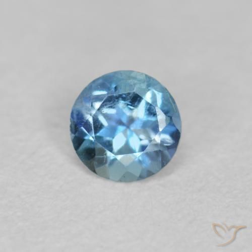 0.20ct Naturel Bleu bébé Bleu vert, Tour, VS-SI