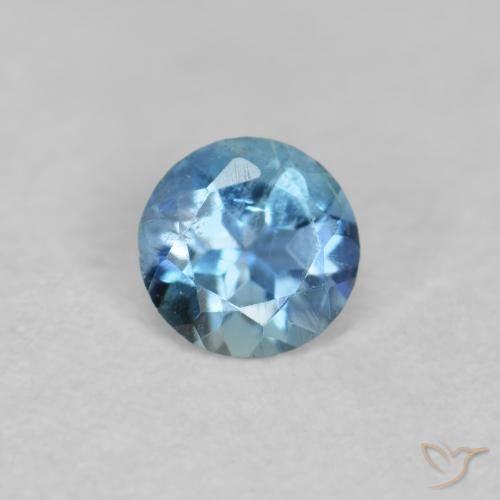 Bleu vert Bleu bébé naturelle Tour, 0.20 ct, VS-SI