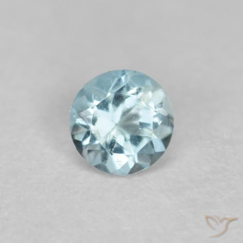 Bleu vert Bleu clair naturelle Tour, 0.20 ct, VS-SI