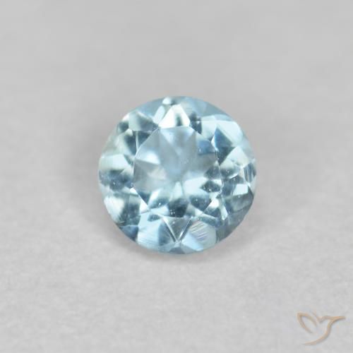 0.19ct Naturel Bleu maya léger Bleu vert, Tour, VS