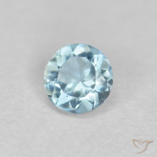 Bleu vert Bleu maya léger naturelle Tour, 0.19 ct, VS