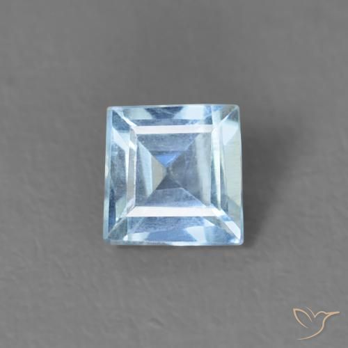 0.17ct Naturel Bleu Maya Bleu vert, Carré, VS