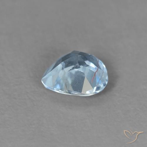 Bleu vert Bleu bébé naturelle En forme de poire, 0.18 ct, VS