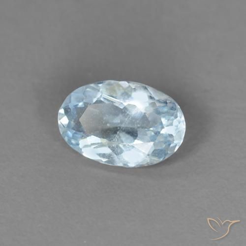 0.30ct Naturel Bleu clair Bleu vert, ovale, VS