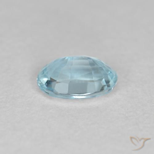 Bleu vert Bleu ciel naturelle ovale, 0.33 ct, VS