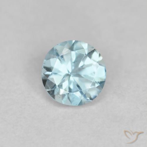 0.24ct Naturel Bleu clair Bleu vert, Tour, VS