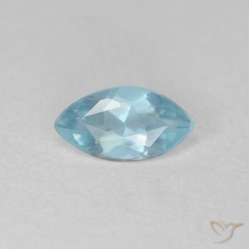 Bleu vert Bleu bébé naturelle Marquise, 0.33 ct, VS