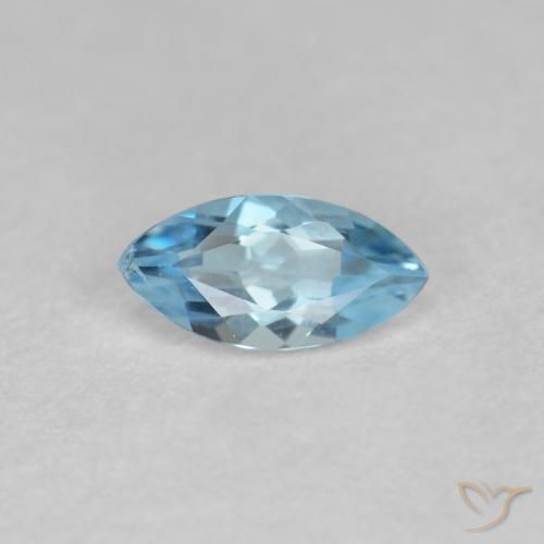 Bleu vert Bleu ciel naturelle Marquise, 0.24 ct, VS
