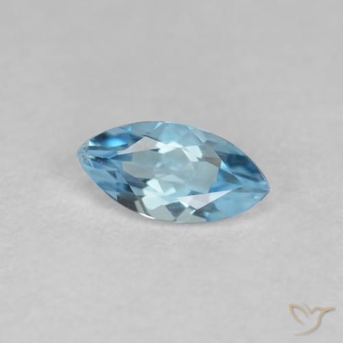 Bleu vert Bleu ciel naturelle Marquise, 0.24 ct, VS