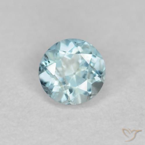 0.18ct Naturel Bleu clair Bleu vert, Tour, VS