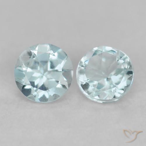0.17ctw Naturel Bleu clair Bleu vert, Tour, VS
