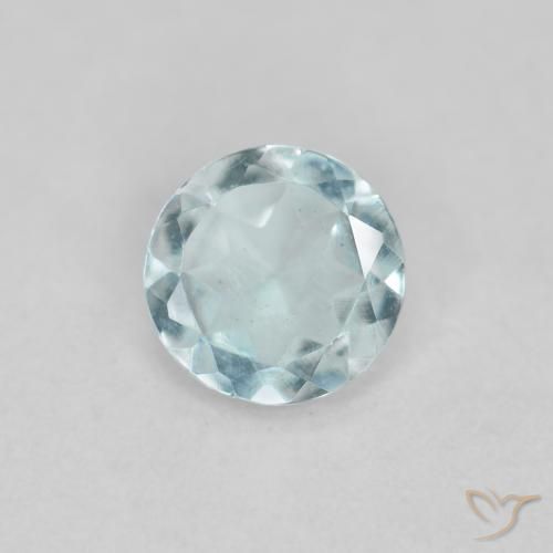 0.34ct Naturel Bleu aquatique léger Bleu vert, Tour, VS