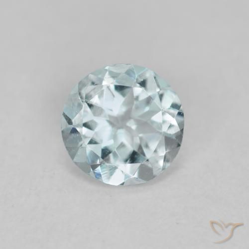0.36ct Naturel Bleu aquatique léger Bleu vert, Tour, VVS-VS