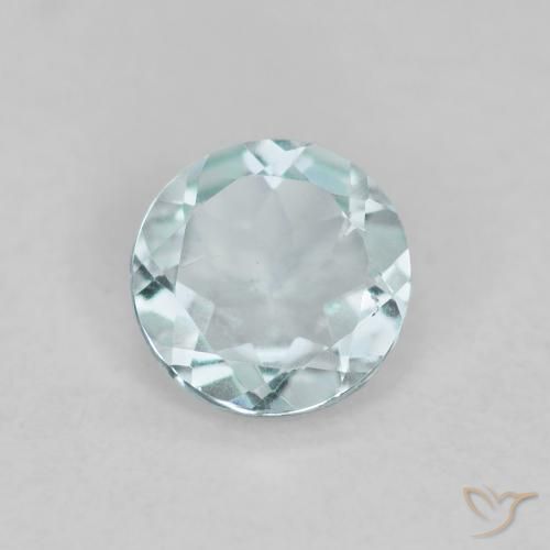 0.36ct Naturel Bleu aquatique léger Bleu vert, Tour, VS