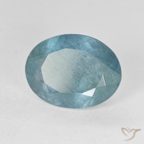 5.00ct Naturel Light Bluish Turquoise Bleu vert, ovale, VS-SI