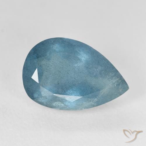 6.37ct Naturel Vert bleuâtre Bleu vert, En forme de poire, VS-SI