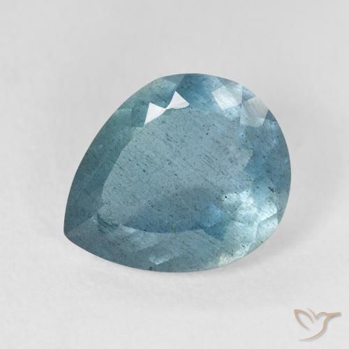 3.54ct Naturel Vert bleu clair Bleu vert, En forme de poire, VS-SI