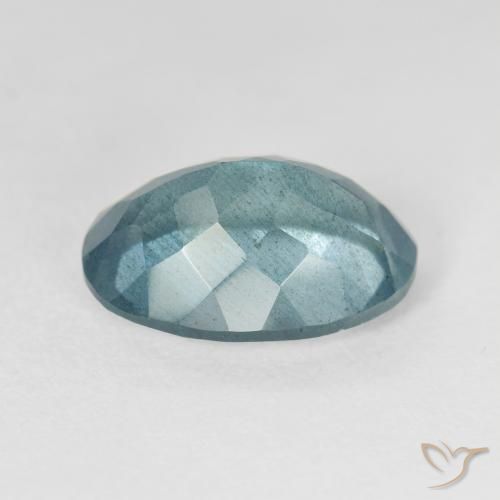 Aigue-marine turquoise naturelle coupe ovale, 5,55 ct, VS-SI