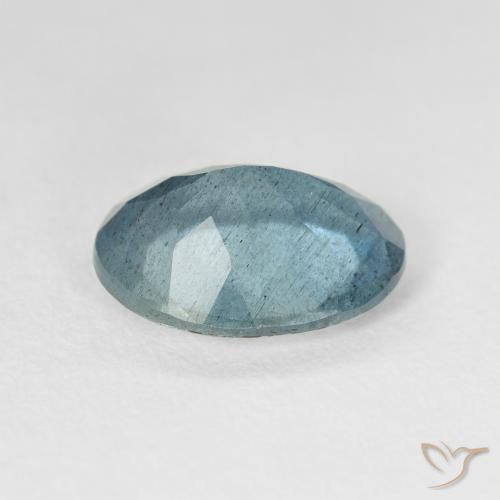 Bleu vert Bleu foncé naturelle ovale, 3.75 ct, VS-SI