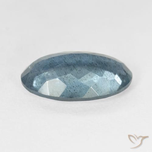 Bleu vert Vert bleu clair naturelle ovale, 5.79 ct, VS-SI