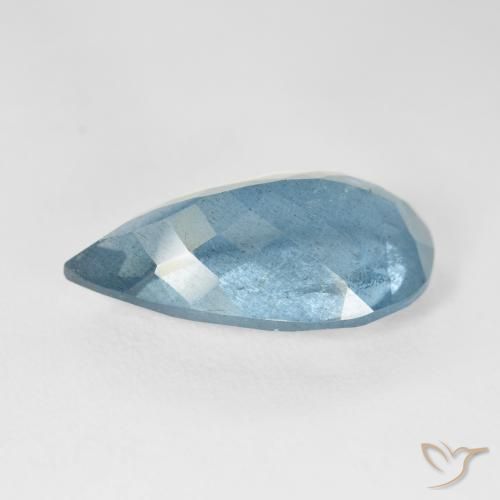 Bleu vert Bleu verdâtre naturelle En forme de poire, 8.96 ct, VS-SI