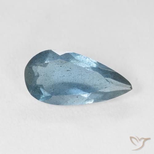 2.35ct Naturel Bleu aquatique léger Bleu vert, En forme de poire, VS-SI
