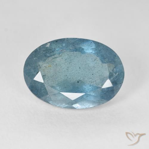 5.63ct Naturel Bleu clair Bleu vert, ovale, VS-SI