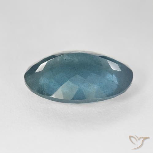Bleu vert Bleu verdâtre naturelle ovale, 12.80 ct, VS-SI