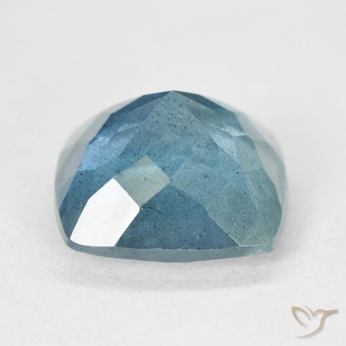 Bleu vert Vert bleuâtre naturelle Coussin, 6.26 ct, VS-SI