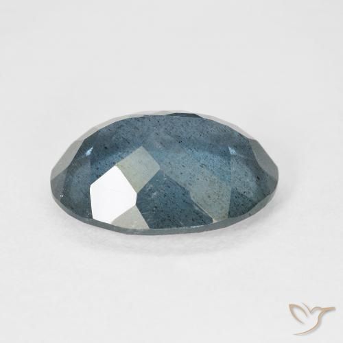 Aigue-marine bleue naturelle coupe ovale, 6,07 ct, VS-SI
