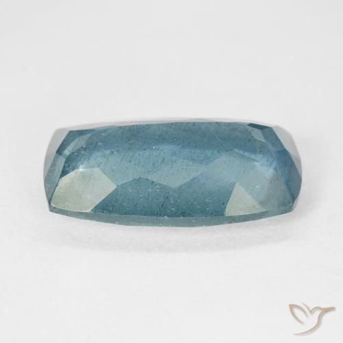 Bleu vert Light Bluish Turquoise naturelle Coussin, 8.71 ct, VS-SI