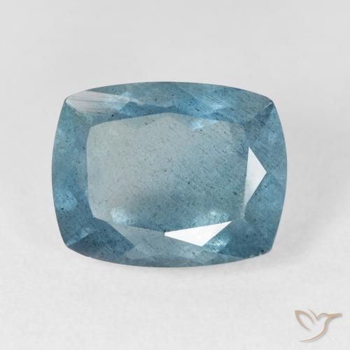 Aigue-marine turquoise de 6,54 ct, coussin, VS-SI
