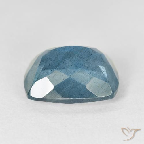 Aigue-marine turquoise naturelle coupe coussin, 6,54 ct, VS-SI