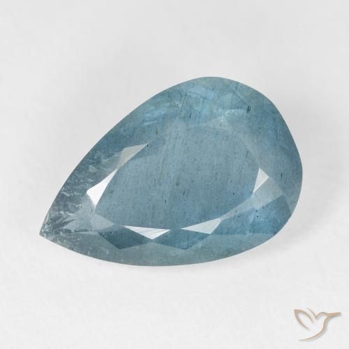 5.66ct Naturel Light Bluish Turquoise Bleu vert, En forme de poire, VS-SI