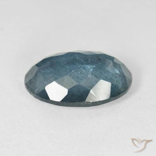Aigue-marine turquoise naturelle coupe ovale, 5,19 ct, translucide