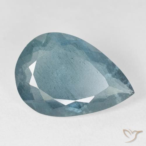 8.74ct Naturel Vert bleuâtre Bleu vert, En forme de poire, VS-SI