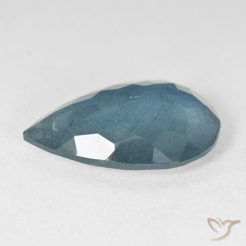 Bleu vert Vert bleuâtre naturelle En forme de poire, 8.74 ct, VS-SI