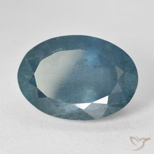 Aigue-marine bleue de 14,32 ct, ovale, VS-SI